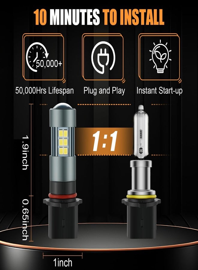 iFunyLED مصابيح ضباب LED من iFunyLED طراز PSX26W 12278، فائقة السطوع 12278C1 H28W PWY26W، مصابيح ضباب LED بيضاء باردة 6500 كلفن، سهلة التركيب والتشغيل، مصابيح بديلة للسيارات والشاحنات وسيارات الدفع الرباعي، عبوة من قطعتين - Image 3